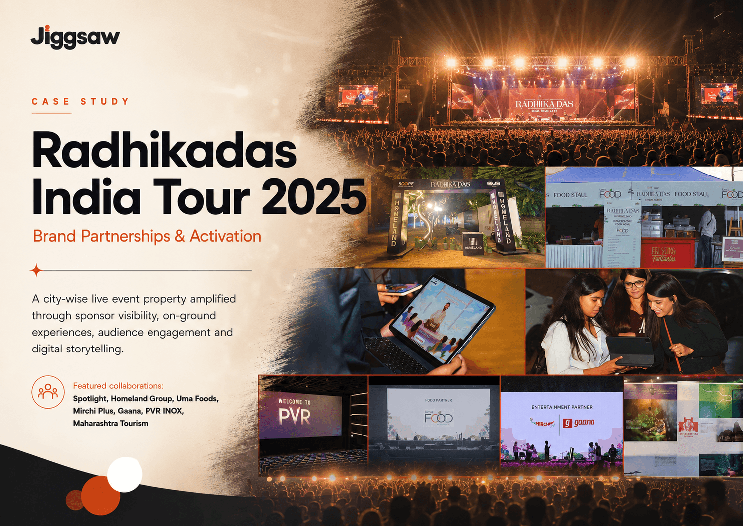 Radhikadas India Tour 2025 case study hero image