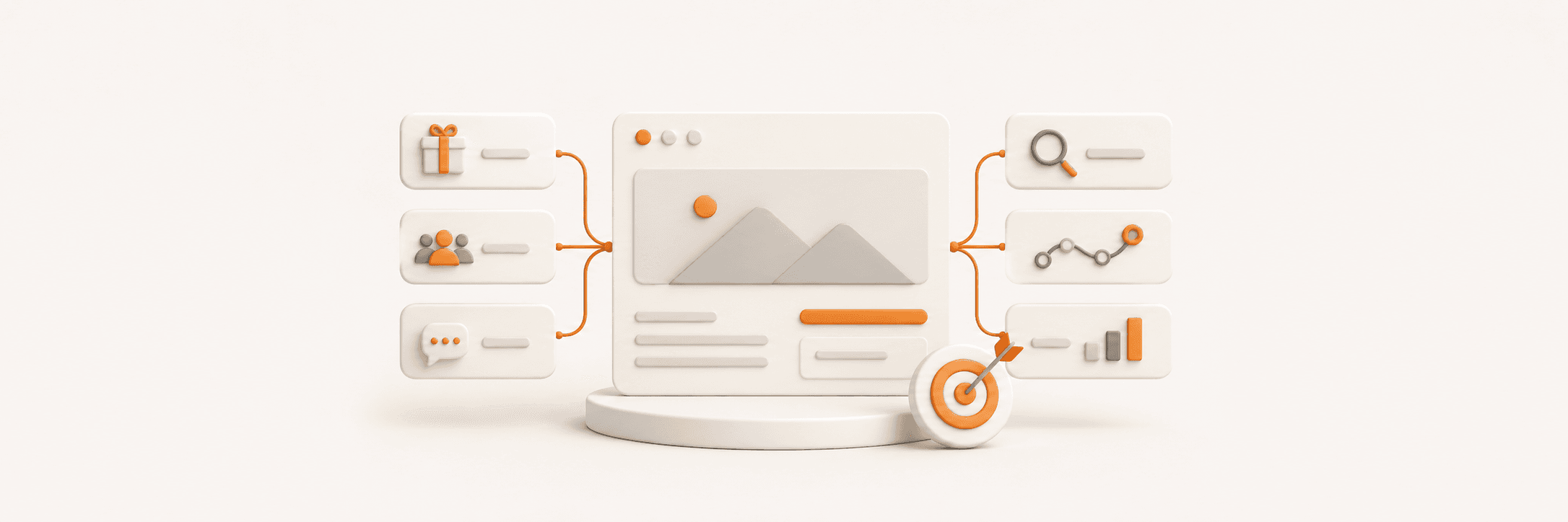 Landing page enquiry system visual